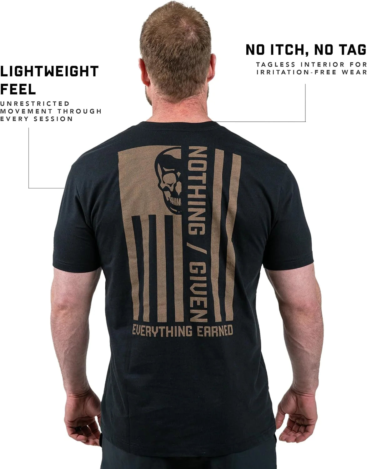 Gymreapers Valor Moisture Wicking T-Shirts for Men - Short Sleeve Workout Gym Shirts - Running Athletic Tees & Dry Fit Tshirt