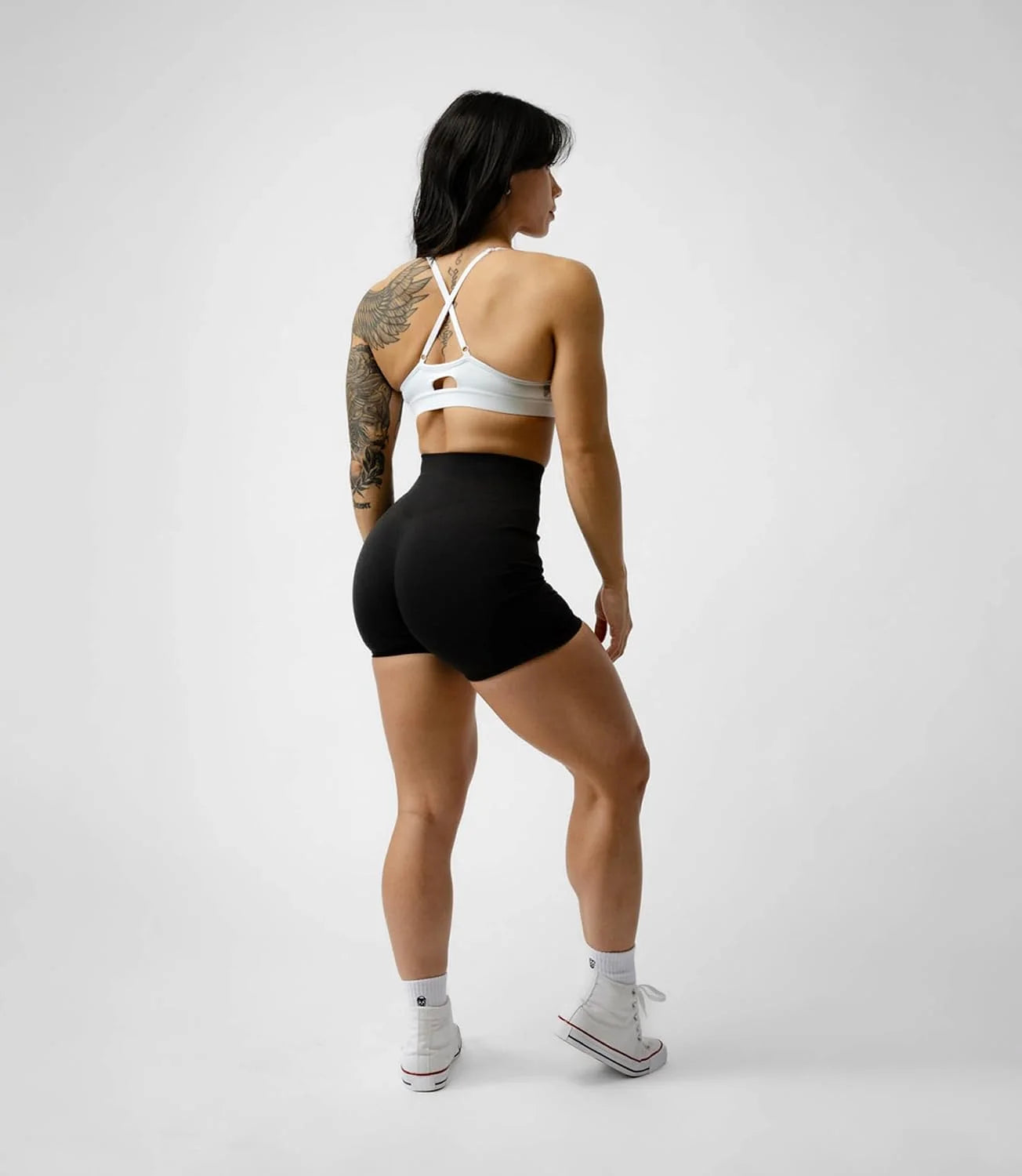 Gymreapers Infinity Seamless Workout Shorts High Waist Biker Shorts for Women Athletic Gym Running Pilates Yoga Sport Short