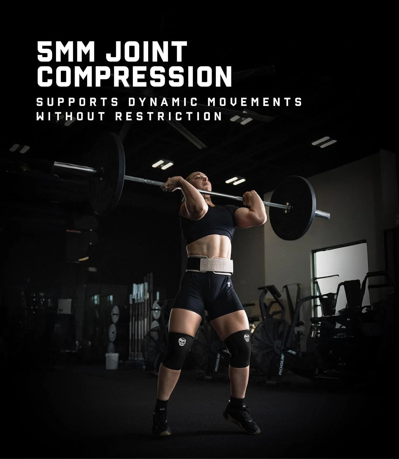 Gymreapers 5MM Knee Sleeves for Weightlifting, Squats, Powerlifting, and Functional Training – Compression Knee Support for Men & Women – Joint Protection & Recovery – Pair
