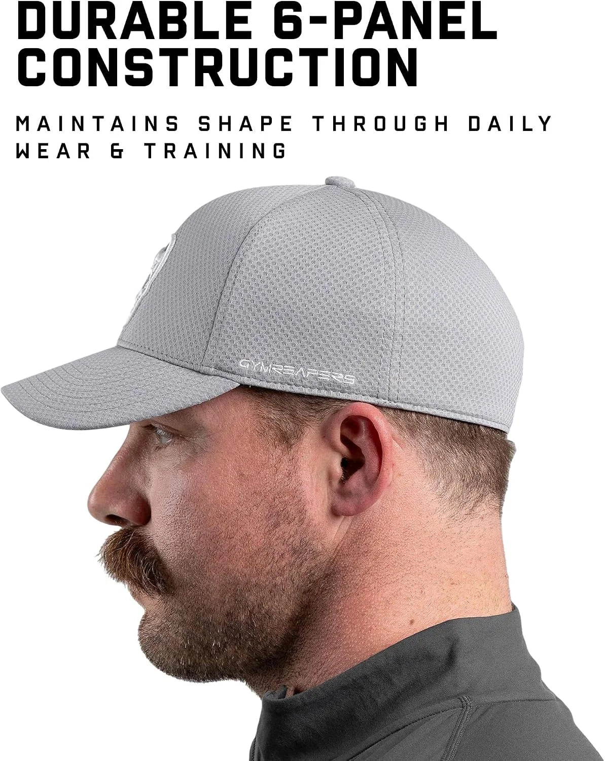 Gymreapers Baseball Hats and Caps for Men| Fitted Hats for Running, Workout, Gym & Outdoor Sports| Moisture Wicking Adapt Cap
