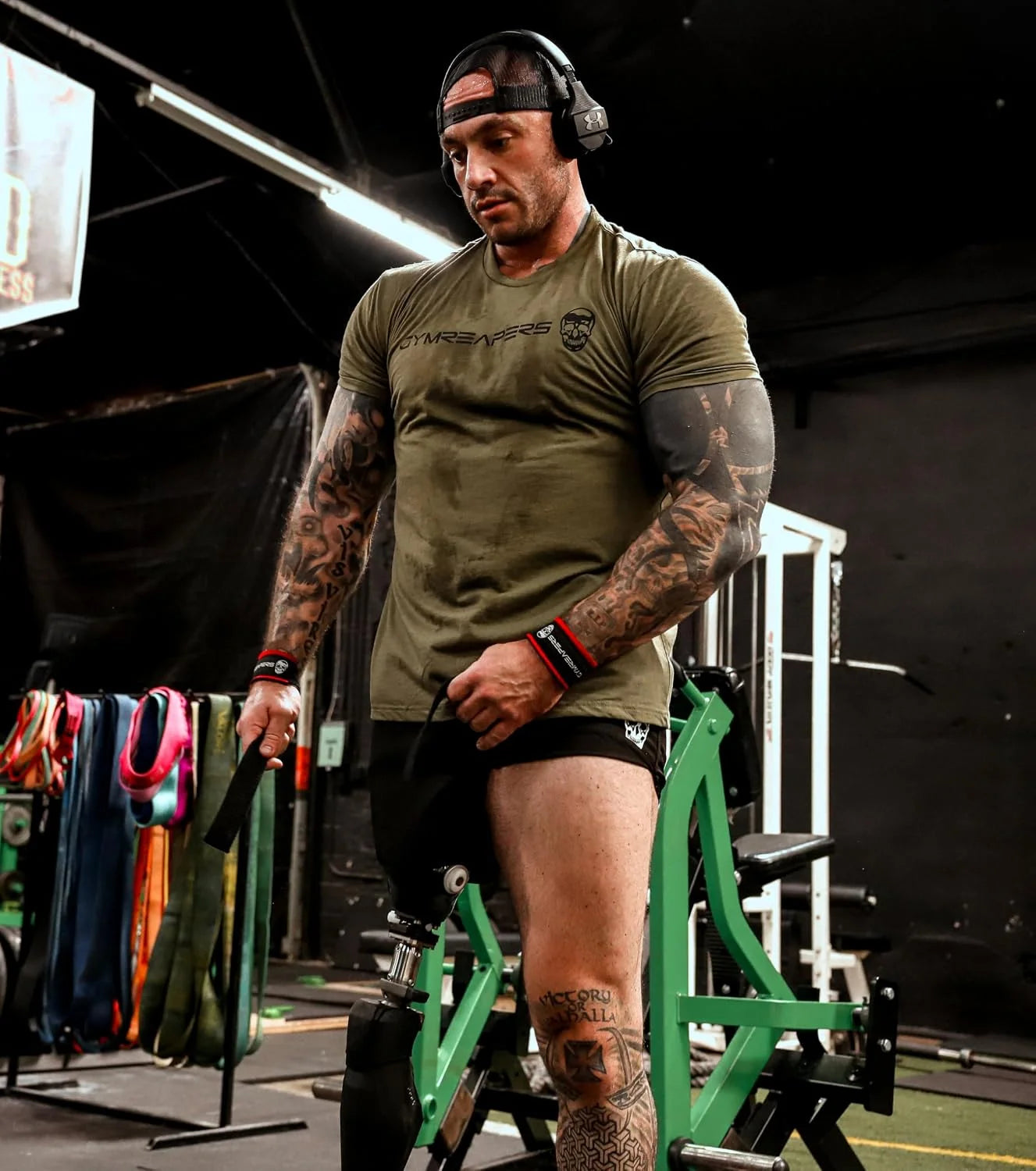 Gymreapers Moisture Wicking Short Sleeve T-Shirt for Men - Crew Neck Workout Shirts - Casual Gym Cotton Everyday Tee