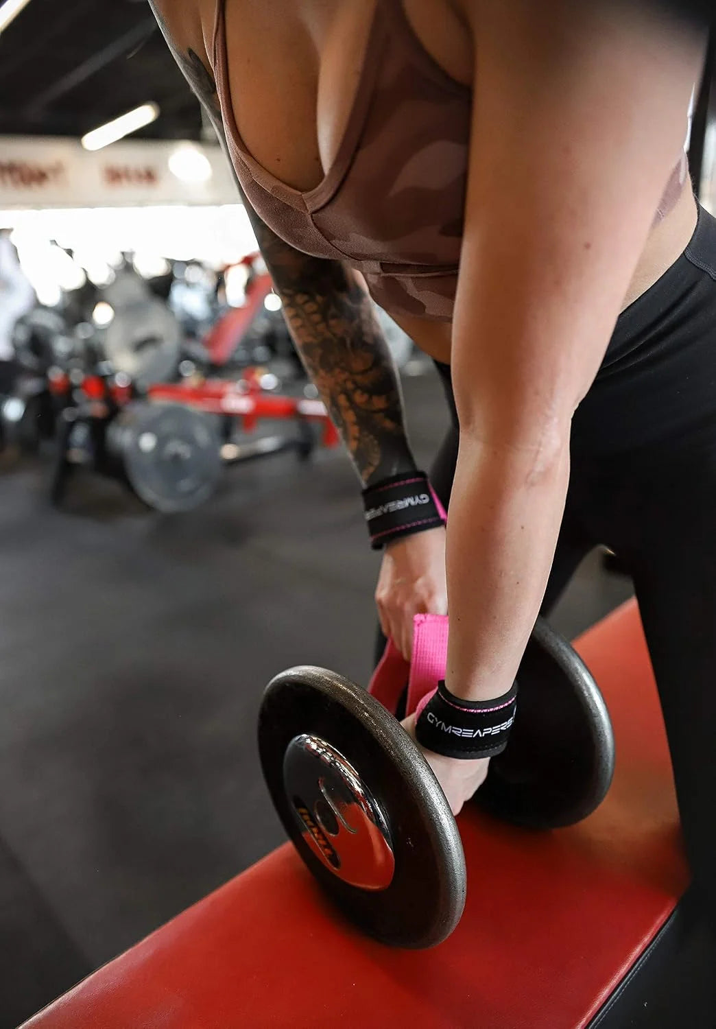 Gymreapers Lifting Wrist Straps for Weightlifting, Bodybuilding, Powerlifting, Strength Training, & Deadlifts - Padded Neoprene with 18" Cotton