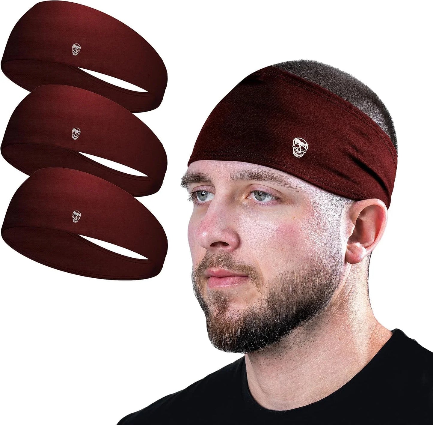 Gymreapers Workout Headbands for Men & Women-Comfortable Sweat Absorbing Band to Keep Hair Back During Running Sports Gym Cycling and Outdoor Activities
