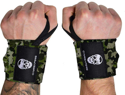 Gymreapers Weightlifting Wrist Wraps (IPF Approved) Professional Quality Wrist Support with Heavy Duty Thumb Loop - Best Wrap for Powerlifting Competition, Strength Training, Bodybuilding