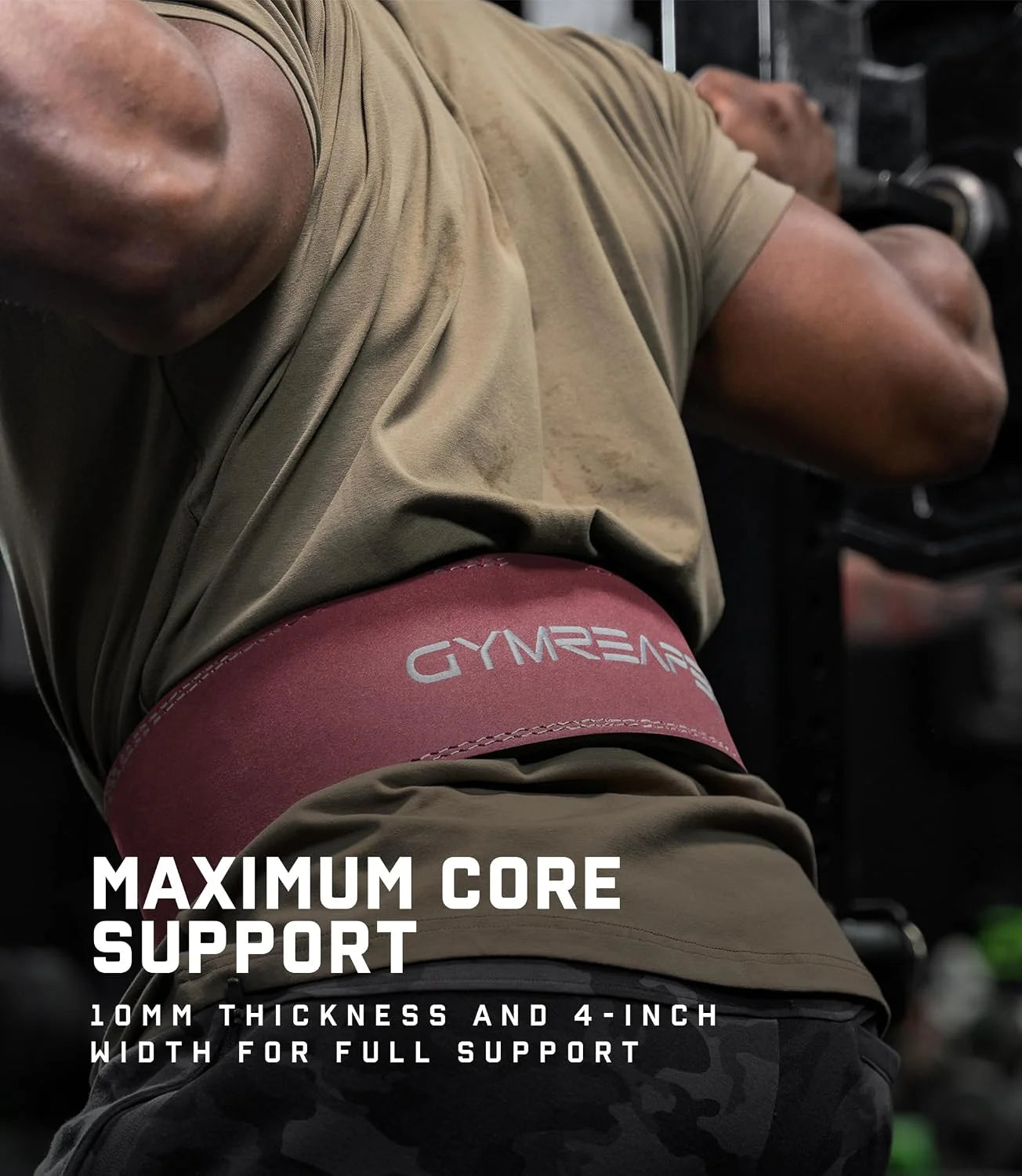 Gymreapers 10MM Lever Weightlifting Belt Leather Adjustable Heavy Duty Buckle Belt, IPF Approved for Powerlifting, Weightlifting, and Strength Training