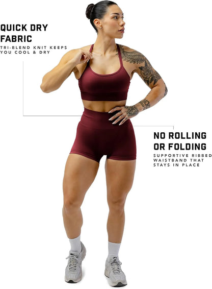 Gymreapers Athletic Shorts for Women - Seamless Butt Lifting Tummy Control Running Shorts for Yoga, Biker, Gym Workout Squat