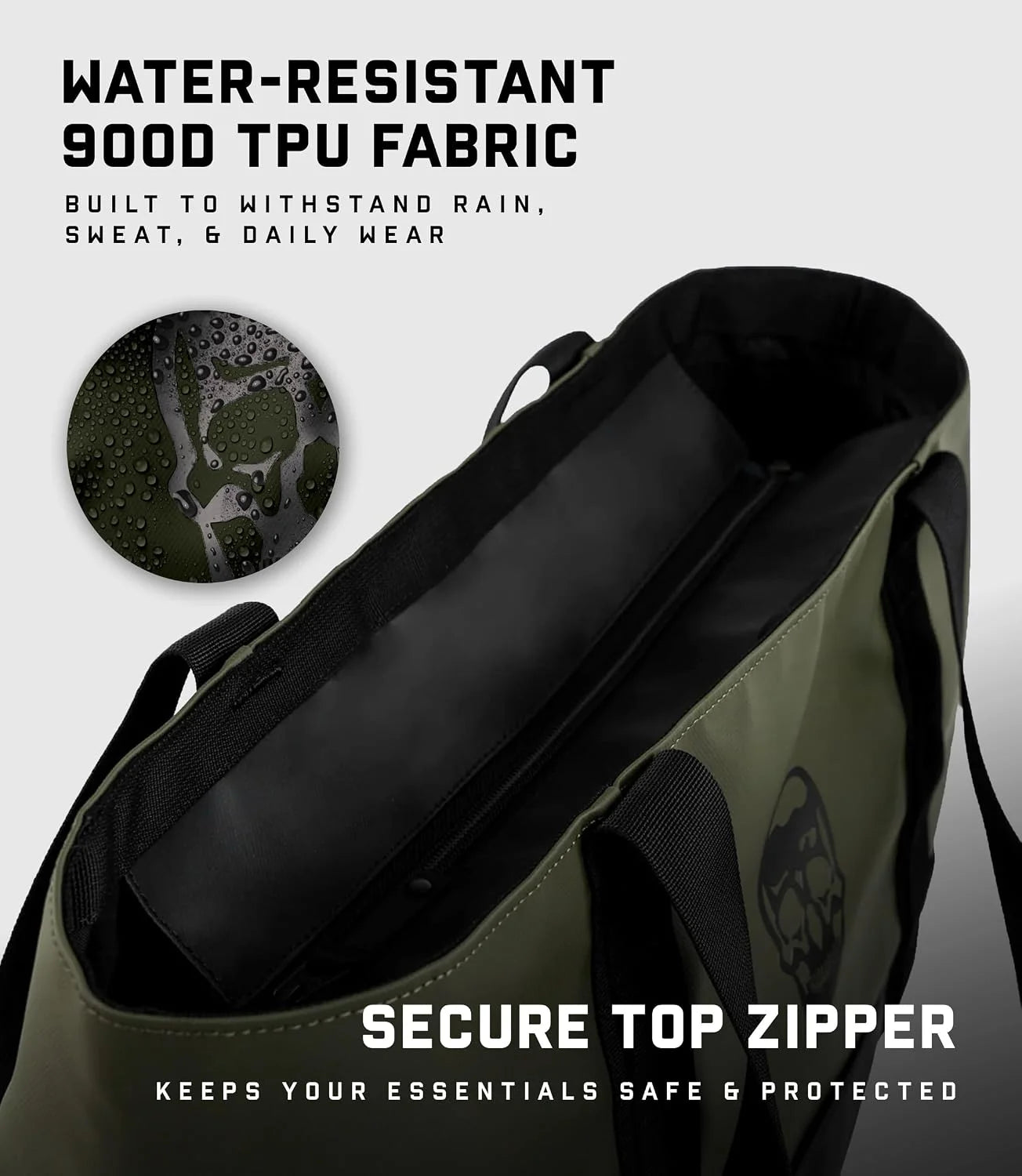 Gymreapers Laptop Tote Bag for Women - 22.5L Waterproof Tote Bag with Zipper for Travel & Gym