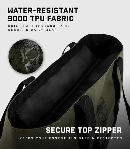 Gymreapers Laptop Tote Bag for Women - 22.5L Waterproof Tote Bag with Zipper for Travel & Gym