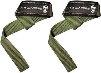 Gymreapers Lifting Wrist Straps for Weightlifting, Bodybuilding, Powerlifting, Strength Training, & Deadlifts - Padded Neoprene with 18" Cotton