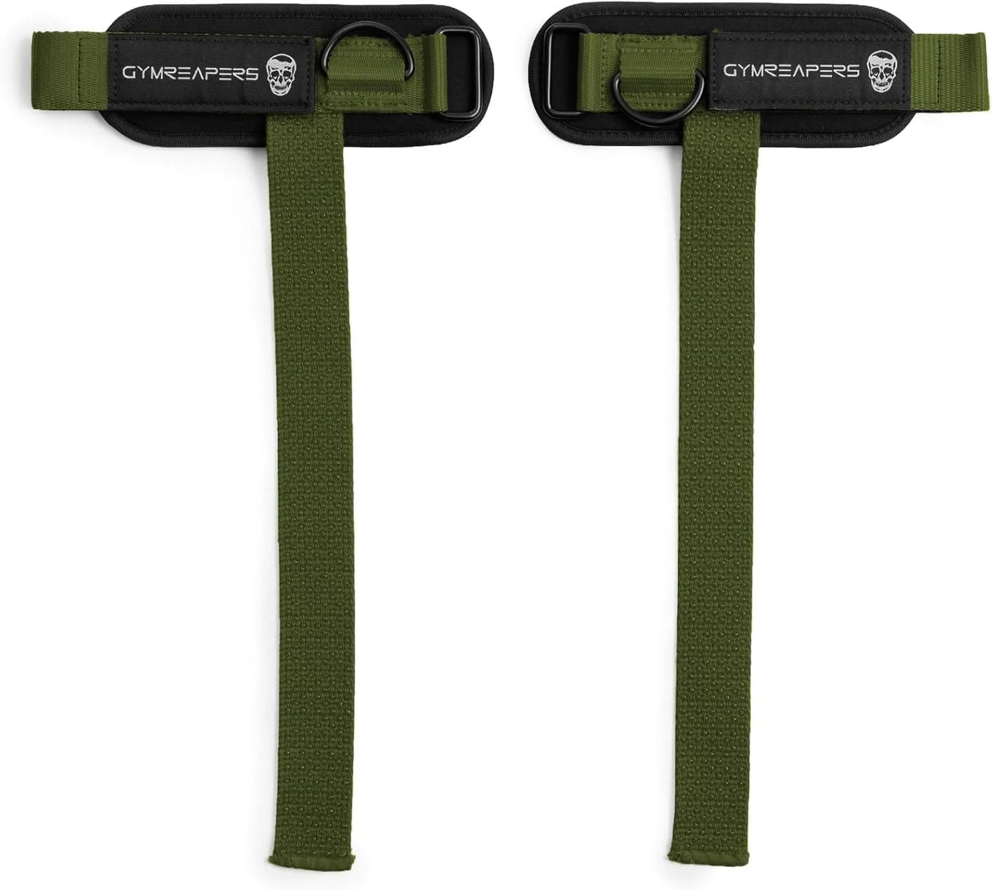Gymreapers GripLink Lifting Straps – Heavy Duty D-Ring Weight Lifting Wrist Straps with Anti-Slip Silicone Grip Beads, Adjustable Support for Deadlifts, Powerlifting, Cable Machines & Gym Training