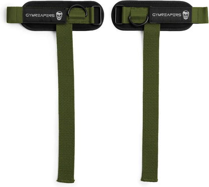 Gymreapers GripLink Lifting Straps – Heavy Duty D-Ring Weight Lifting Wrist Straps with Anti-Slip Silicone Grip Beads, Adjustable Support for Deadlifts, Powerlifting, Cable Machines & Gym Training