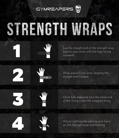 Gymreapers Strength Wrist Wraps for Cross Training, Olympic Lifting, Strength, WOD Workouts, Calisthenics - Strong Wrist Support for Men and Women - Fits All Wrist Sizes | Men and Women