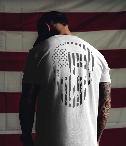 Gymreapers American Reaper Moisture Wicking T-Shirts for Men - Workout Gym Shirts - Running Athletic Tees & Dry Fit Tshirt