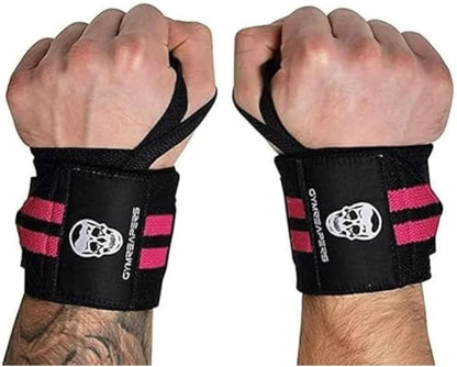 Gymreapers Weightlifting Wrist Wraps (IPF Approved) Professional Quality Wrist Support with Heavy Duty Thumb Loop - Best Wrap for Powerlifting Competition, Strength Training, Bodybuilding