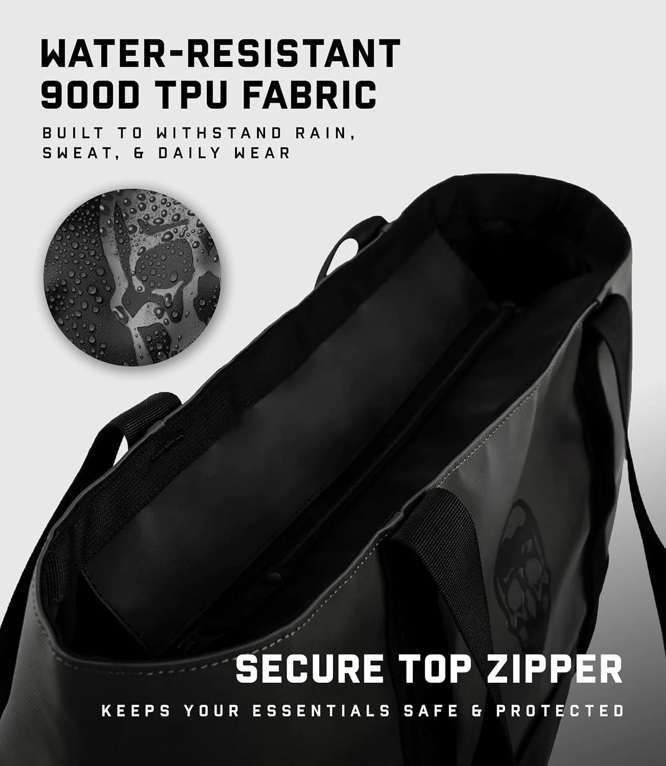 Gymreapers Laptop Tote Bag for Women - 22.5L Waterproof Tote Bag with Zipper for Travel & Gym