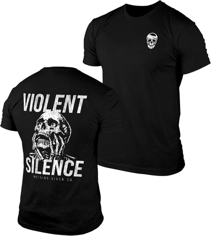 Gymreapers Skull Moisture Wicking T-Shirts for Men - Short Sleeve Workout Gym Shirts - Running Athletic Tees & Dry Fit Tshirt
