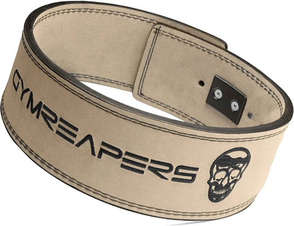 Gymreapers 10MM Lever Weightlifting Belt Leather Adjustable Heavy Duty Buckle Belt, IPF Approved for Powerlifting, Weightlifting, and Strength Training