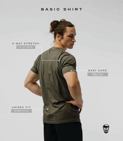 Gymreapers Moisture Wicking Short Sleeve T-Shirt for Men - Crew Neck Workout Shirts - Casual Gym Cotton Everyday Tee
