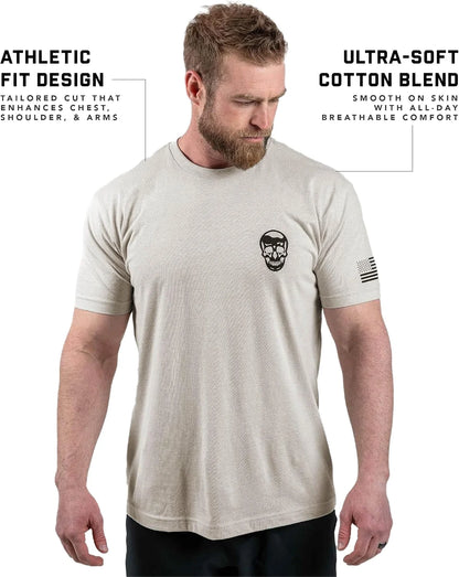 Gymreapers Valor Moisture Wicking T-Shirts for Men - Short Sleeve Workout Gym Shirts - Running Athletic Tees & Dry Fit Tshirt