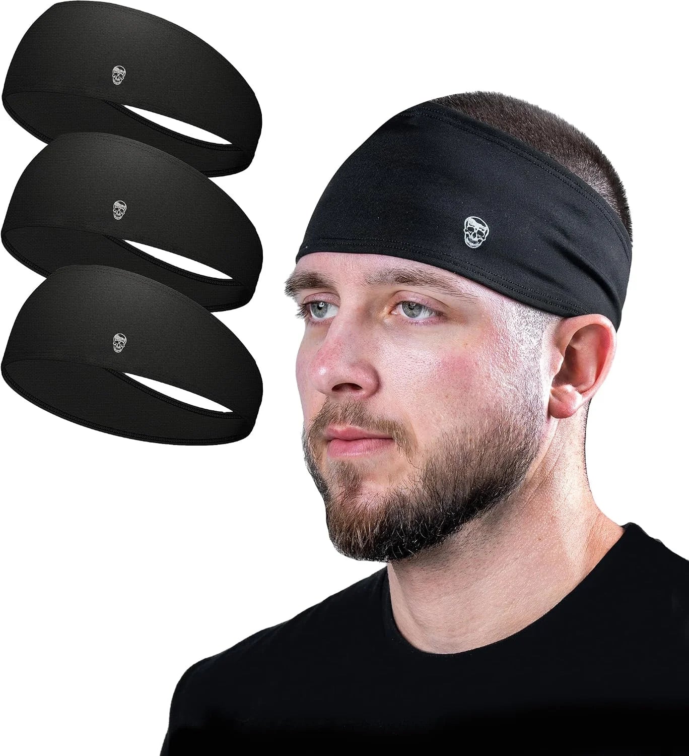 Gymreapers Workout Headbands for Men & Women-Comfortable Sweat Absorbing Band to Keep Hair Back During Running Sports Gym Cycling and Outdoor Activities