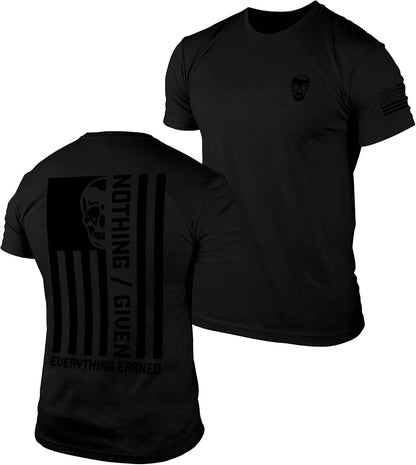 Gymreapers Valor Moisture Wicking T-Shirts for Men - Short Sleeve Workout Gym Shirts - Running Athletic Tees & Dry Fit Tshirt
