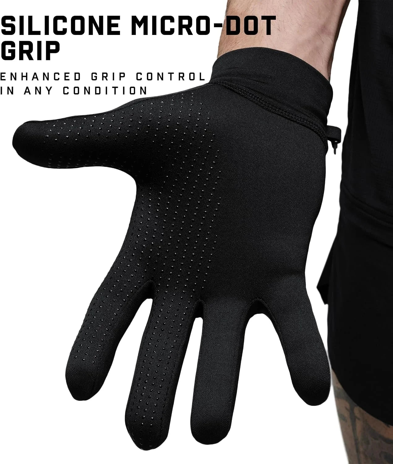 Gymreapers Running Gloves for Men & Women - Lightweight Touch Screen Sensitive Thermal Warm for Cold Weather, Cycling, Biking, Training, Running, Outdoor Sports & Workouts