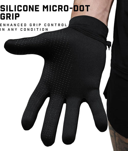 Gymreapers Running Gloves for Men & Women - Lightweight Touch Screen Sensitive Thermal Warm for Cold Weather, Cycling, Biking, Training, Running, Outdoor Sports & Workouts