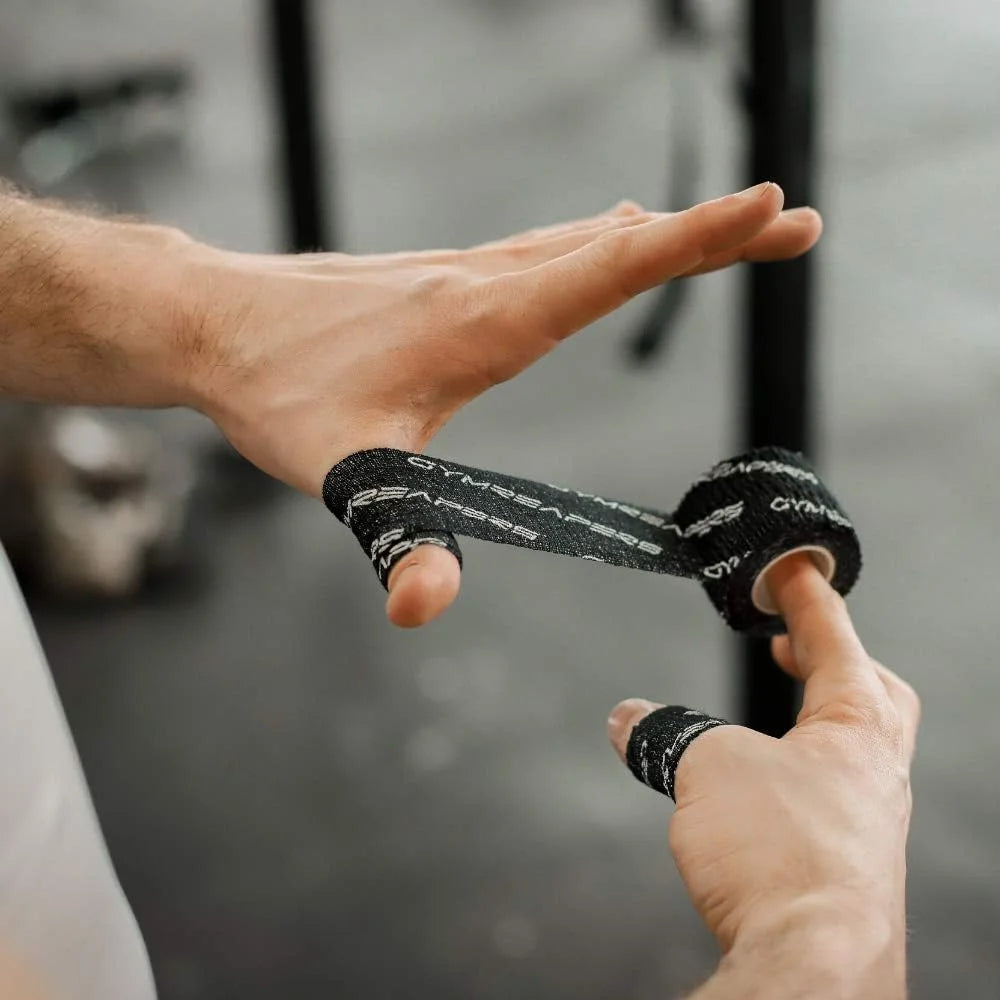 Gymreapers Weightlifting Adhesive Thumb Tape, Stretchy Athletic Tape Grip & Protection for Olympic Lifting, Cross Training, Powerlifting, Hookgrip