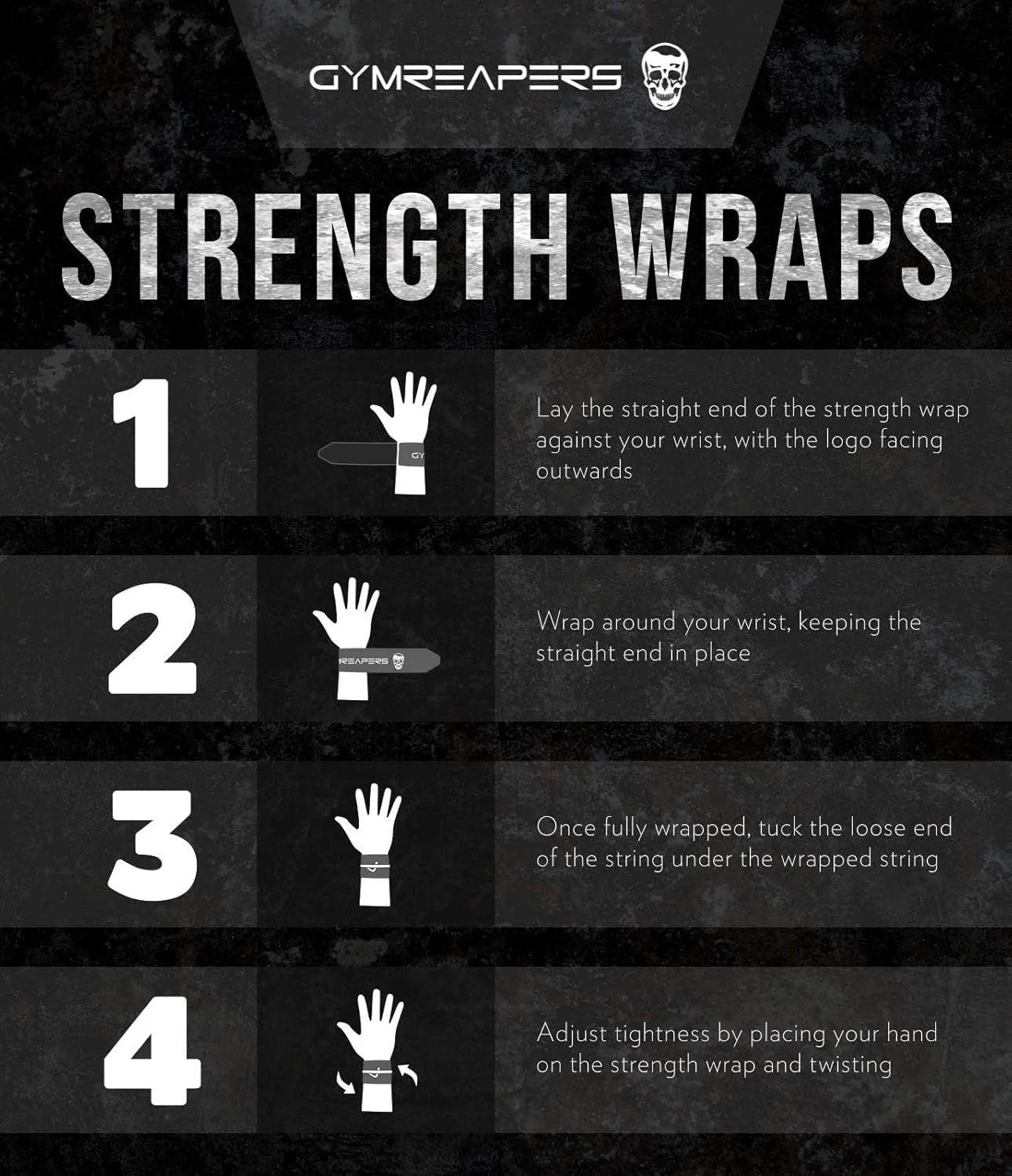 Gymreapers Strength Wrist Wraps for Cross Training, Olympic Lifting, Strength, WOD Workouts, Calisthenics - Strong Wrist Support for Men and Women - Fits All Wrist Sizes | Men and Women