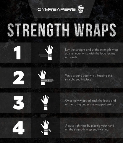 Gymreapers Strength Wrist Wraps for Cross Training, Olympic Lifting, Strength, WOD Workouts, Calisthenics - Strong Wrist Support for Men and Women - Fits All Wrist Sizes | Men and Women