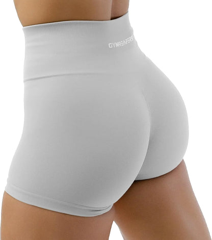 Gymreapers Athletic Shorts for Women - Seamless Butt Lifting Tummy Control Running Shorts for Yoga, Biker, Gym Workout Squat