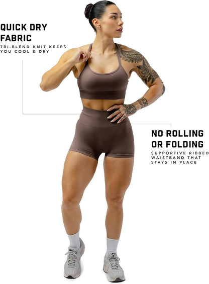 Gymreapers Athletic Shorts for Women - Seamless Butt Lifting Tummy Control Running Shorts for Yoga, Biker, Gym Workout Squat