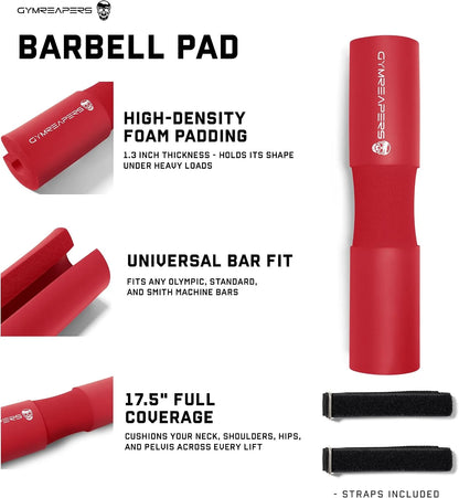 Gymreapers Barbell Squat Pad - Protective Bridge Pad For Hip Thrust, Squats, Lunges - Hip Support, Neck Protection For Bar