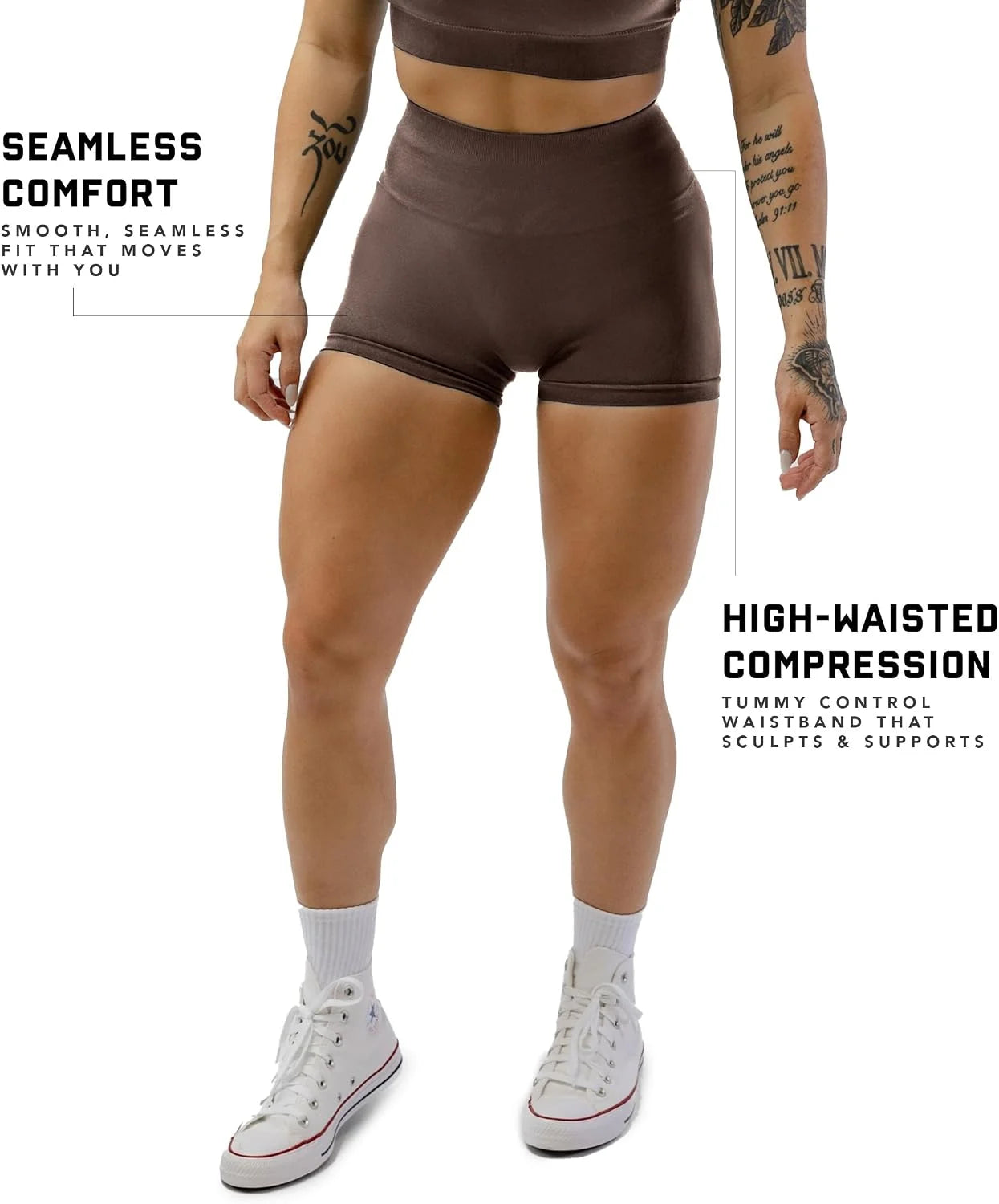 Gymreapers Athletic Shorts for Women - Seamless Butt Lifting Tummy Control Running Shorts for Yoga, Biker, Gym Workout Squat