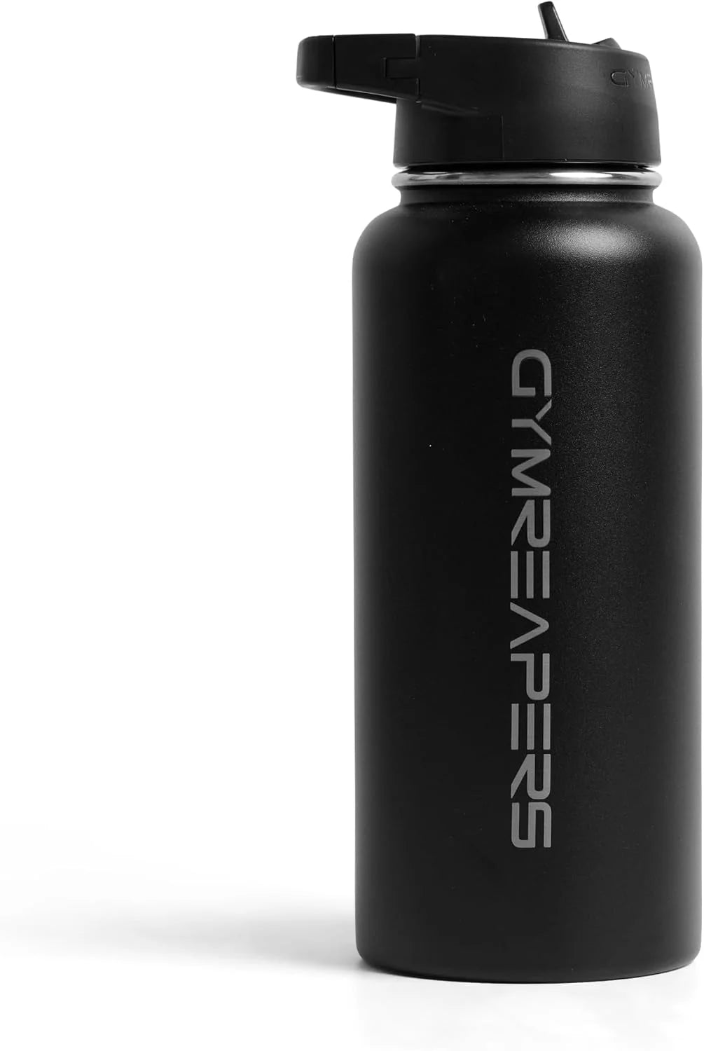 Gymreapers Insulated Water Bottle with Straw - 32 OZ Stainless Steel Water Bottles - BPA Free Metal Double Wall Vacuum Cold Hot Leakfree Flask Jug For Travel, Sports, Gym, School & Workout