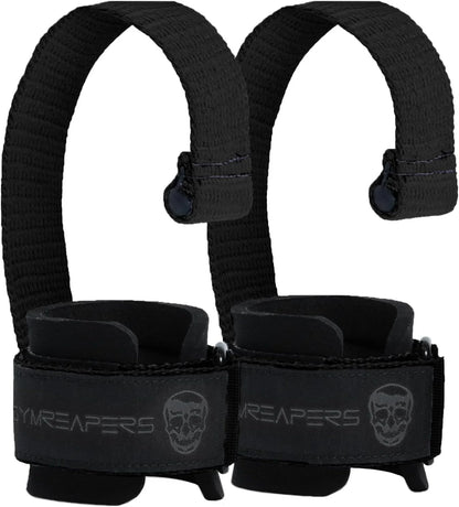 Gymreapers Weight Lifting Straps With Dowel - Wrist Straps for Weightlifting - Workout Deadlift Wrist Weights - Reinforced Stitching & Padded Fit Gym Accessories for Strength & Gym Hand Grip