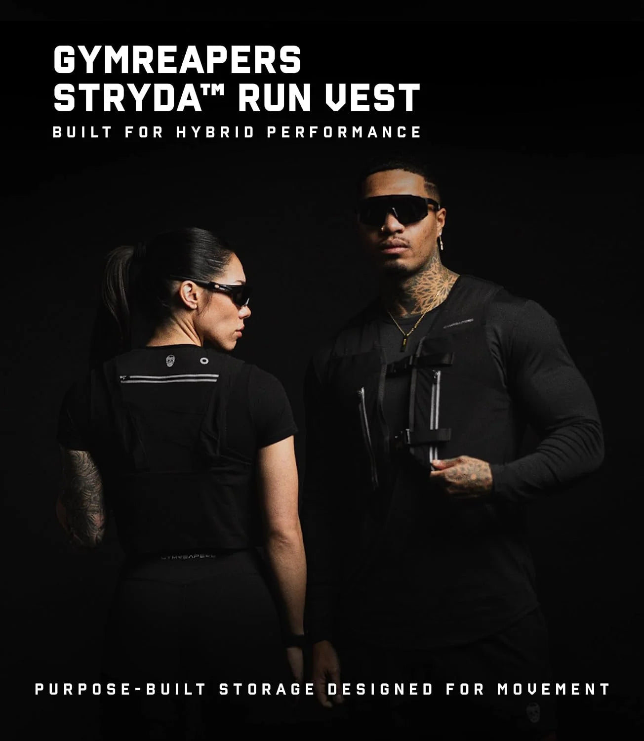 Gymreapers Run Vest for Women & Men Lightweight Breathable Hydration Backpack for Marathon, Trail Race, Jogging, Cycling & Hiking Zippered Pockets for Running Accessories