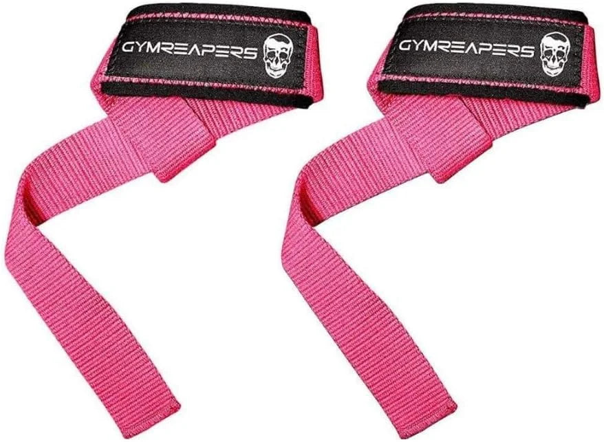 Gymreapers Lifting Wrist Straps for Weightlifting, Bodybuilding, Powerlifting, Strength Training, & Deadlifts - Padded Neoprene with 18" Cotton