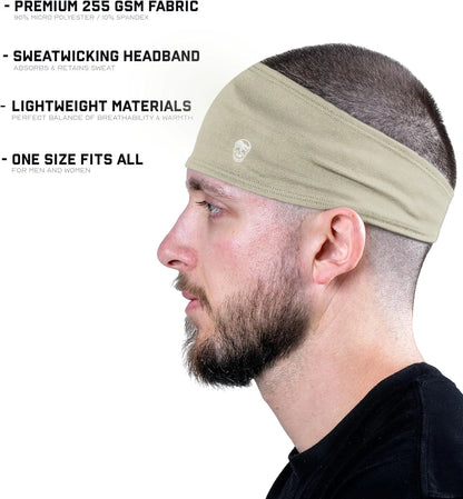 Gymreapers Workout Headbands for Men & Women-Comfortable Sweat Absorbing Band to Keep Hair Back During Running Sports Gym Cycling and Outdoor Activities