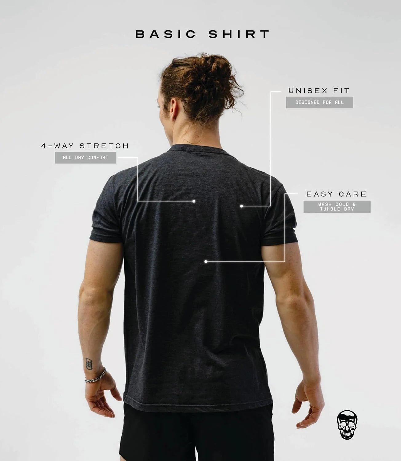 Gymreapers Moisture Wicking Short Sleeve T-Shirt for Men - Crew Neck Workout Shirts - Casual Gym Cotton Everyday Tee