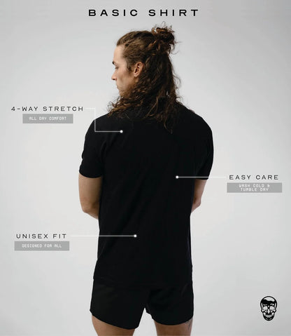Gymreapers Moisture Wicking Short Sleeve T-Shirt for Men - Crew Neck Workout Shirts - Casual Gym Cotton Everyday Tee