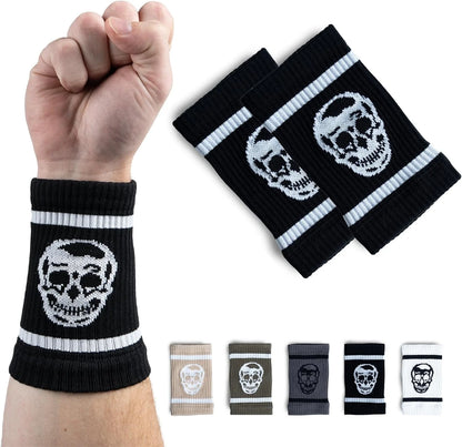 Gymreapers Sweat-Wicking Wrist Sweatbands – Breathable Cotton-Blend Athletic Wristbands for Gym, Tennis, Basketball, Running – Non-Slip, Durable Workout & Training Gear