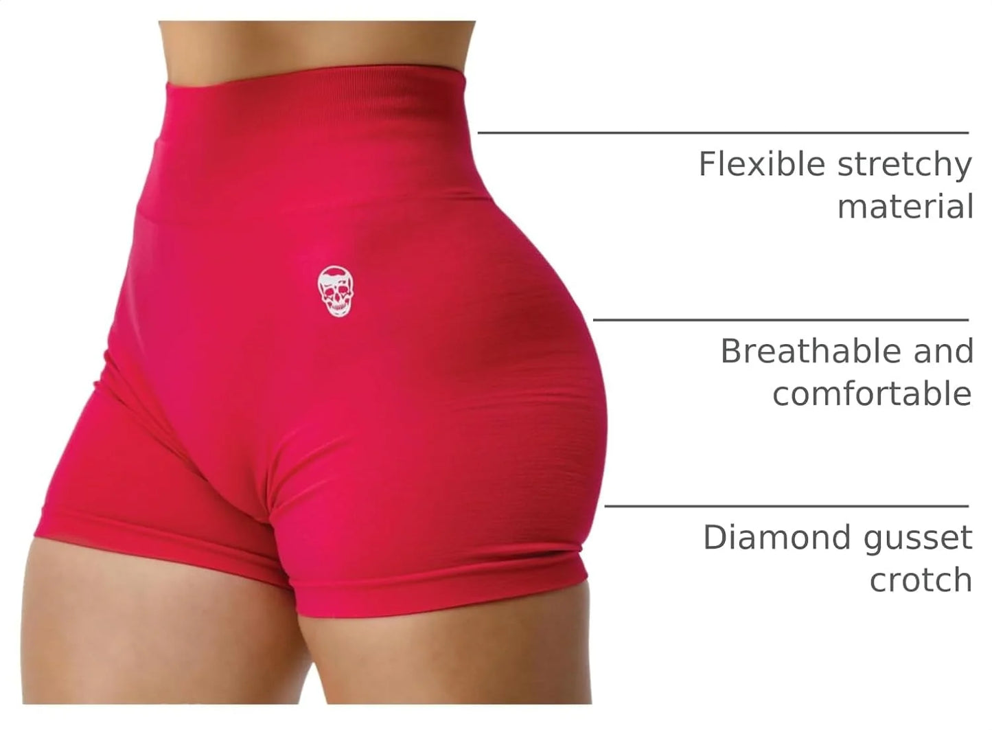 Gymreapers Infinity Seamless Workout Shorts High Waist Biker Shorts for Women Athletic Gym Running Pilates Yoga Sport Short