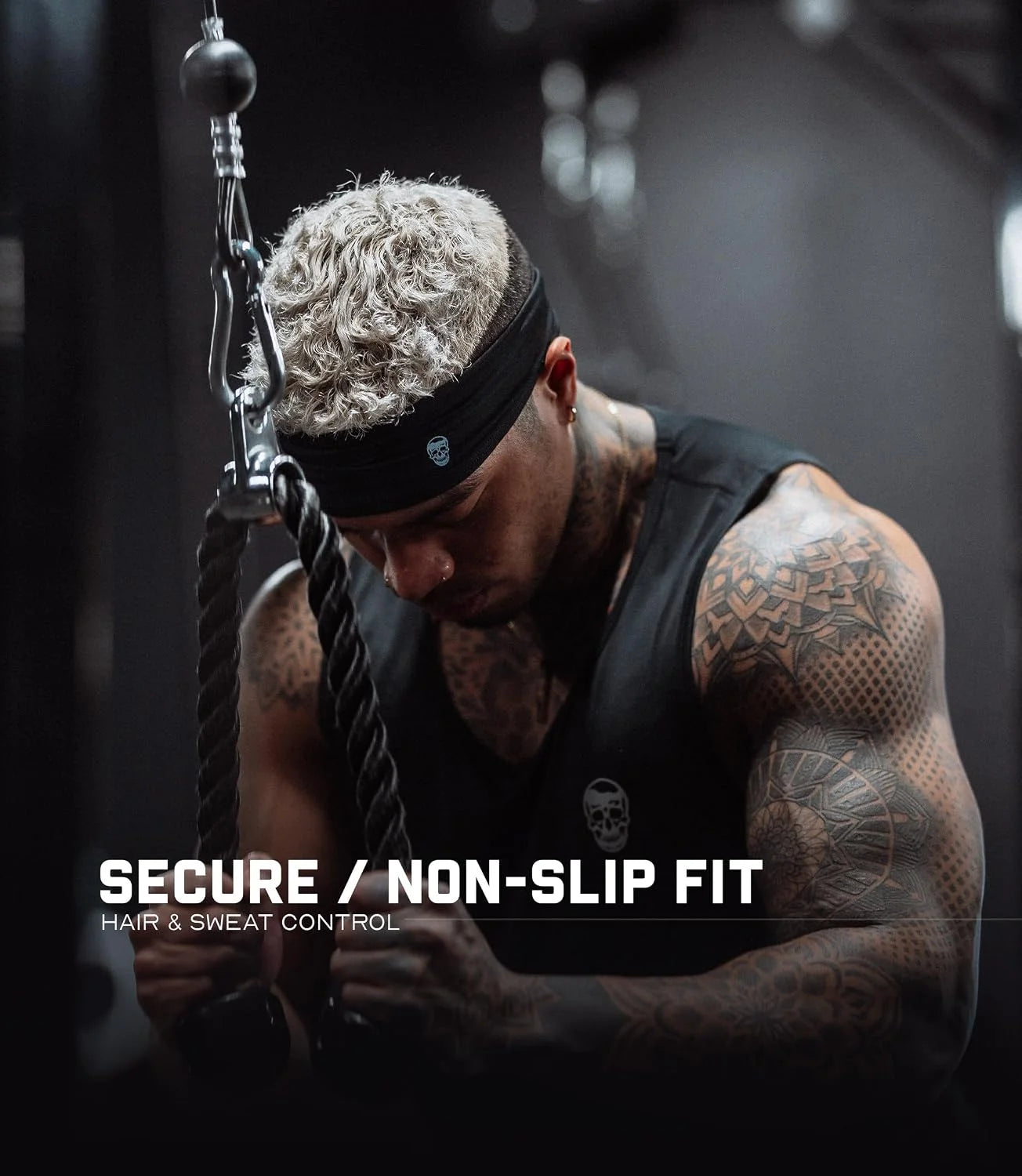 Gymreapers Workout Headbands for Men & Women-Comfortable Sweat Absorbing Band to Keep Hair Back During Running Sports Gym Cycling and Outdoor Activities