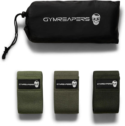 Hip Bands for Booty Workouts | Non Slip Fabric Band Set with 3 Levels - Resistance Bands for Legs & Hip - for Men & Women
