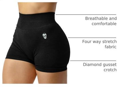 Gymreapers Infinity Seamless Workout Shorts High Waist Biker Shorts for Women Athletic Gym Running Pilates Yoga Sport Short