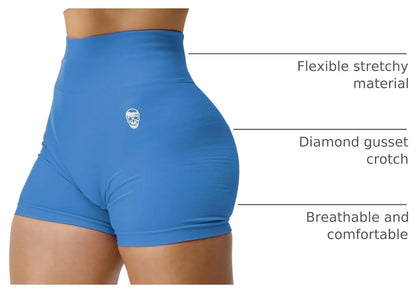 Gymreapers Infinity Seamless Workout Shorts High Waist Biker Shorts for Women Athletic Gym Running Pilates Yoga Sport Short