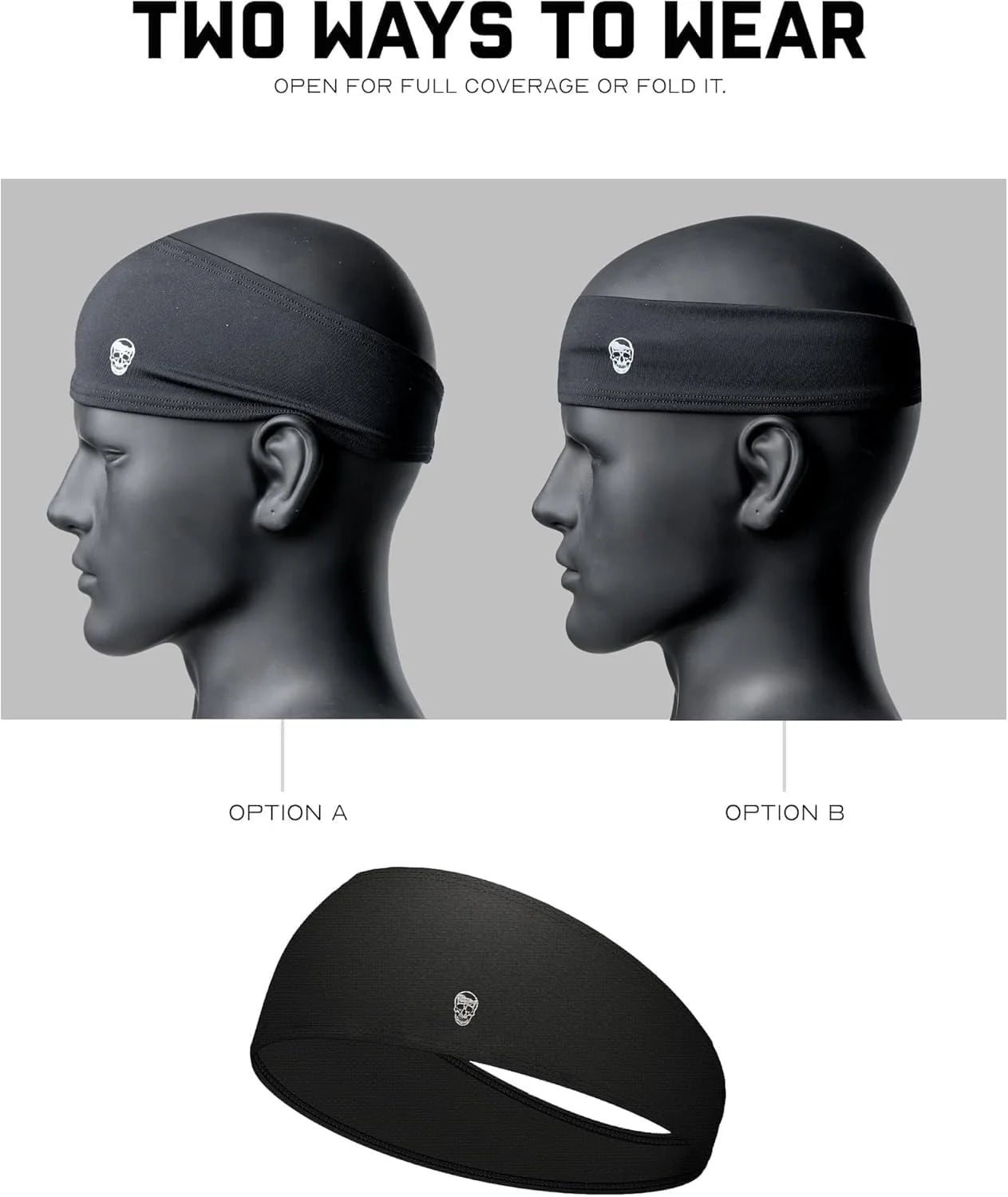 Gymreapers Workout Headbands for Men & Women-Comfortable Sweat Absorbing Band to Keep Hair Back During Running Sports Gym Cycling and Outdoor Activities