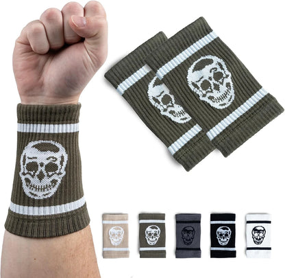 Gymreapers Sweat-Wicking Wrist Sweatbands – Breathable Cotton-Blend Athletic Wristbands for Gym, Tennis, Basketball, Running – Non-Slip, Durable Workout & Training Gear