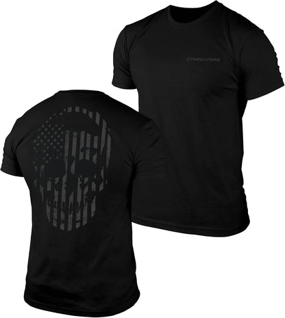Gymreapers American Reaper Moisture Wicking T-Shirts for Men - Workout Gym Shirts - Running Athletic Tees & Dry Fit Tshirt